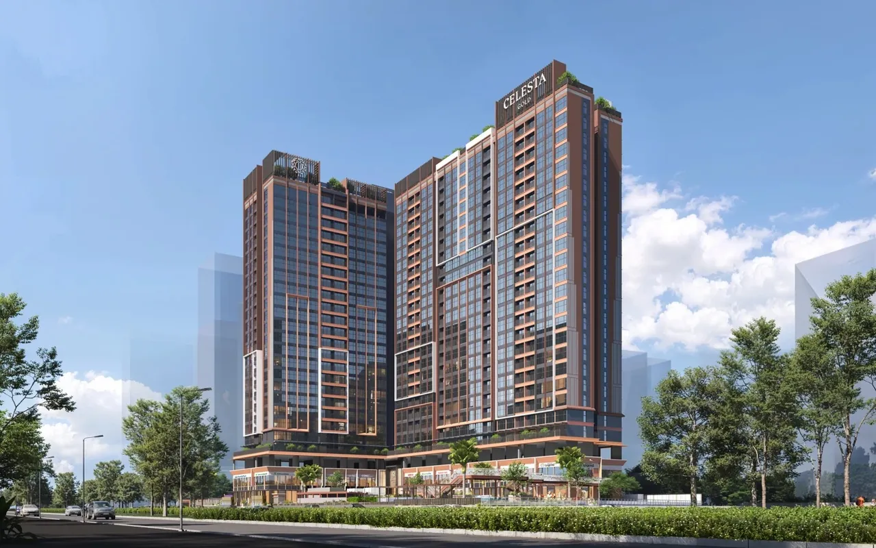 Phối cảnh Celesta Gold trên trục Nguyễn Hữu Thọ, Nhà Bè