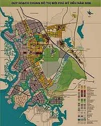 Sơ đồ quy hoạch chung đô thị mới Phú Mỹ đến năm 2030